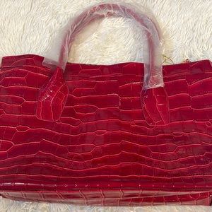 NWT red Elizabeth Arden big tote bag